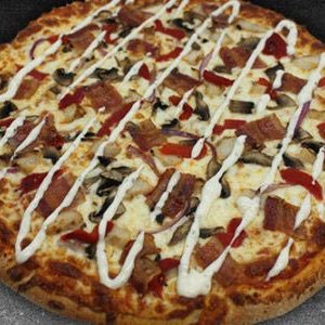 Chicken Bacon Ranch Pizza