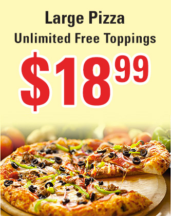 tempo Jeg er stolt baggrund Pick Up Specials – Free Topping Pizza